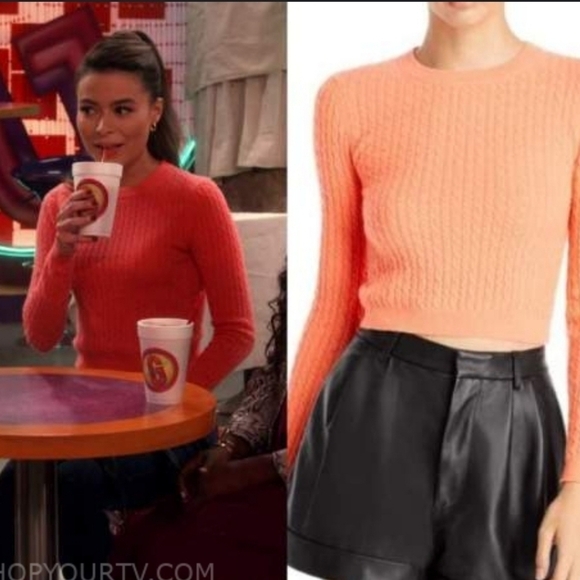 Alice + Olivia Tops - ALICE AND OLIVIACiara Crewneck Cropped Jumper